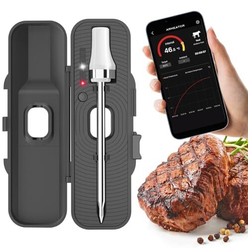 Meat Thermometer For Grilling And Cooking 932f Hightemperature 229ft Range Digit-image