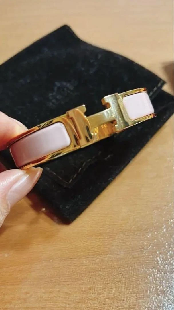 HERMÈS Bracciale Hermes Click H Rosa Dal Giappone