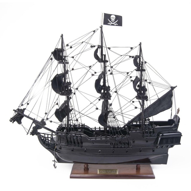 Old Modern Handicrafts Black Pearl Pirate Ship Small For Sale Online Ebay
