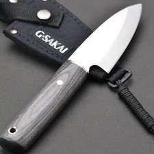 G. Sakai Outdoor Deba Knife L-size Cooking 6A-Steel Ships from Japan