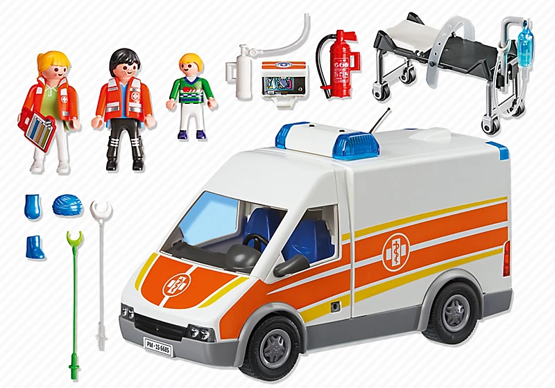 PLAYMOBIL 1.2.3 Rescue Ambulance - Learning Toy - The Toys Room –  TheToysRoom