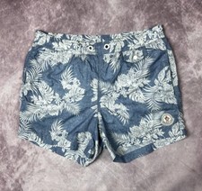 Moncler Floral Pattern Rubber Logo Boxer Mare Swimming Shorts Mens size S