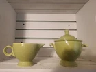 FIESTA CHARTREUSE SUGAR AND CREAMER FIESTAWARE
