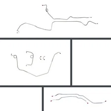 1975 Firebird Complete Prebent Brake Line Kit Regular Steel