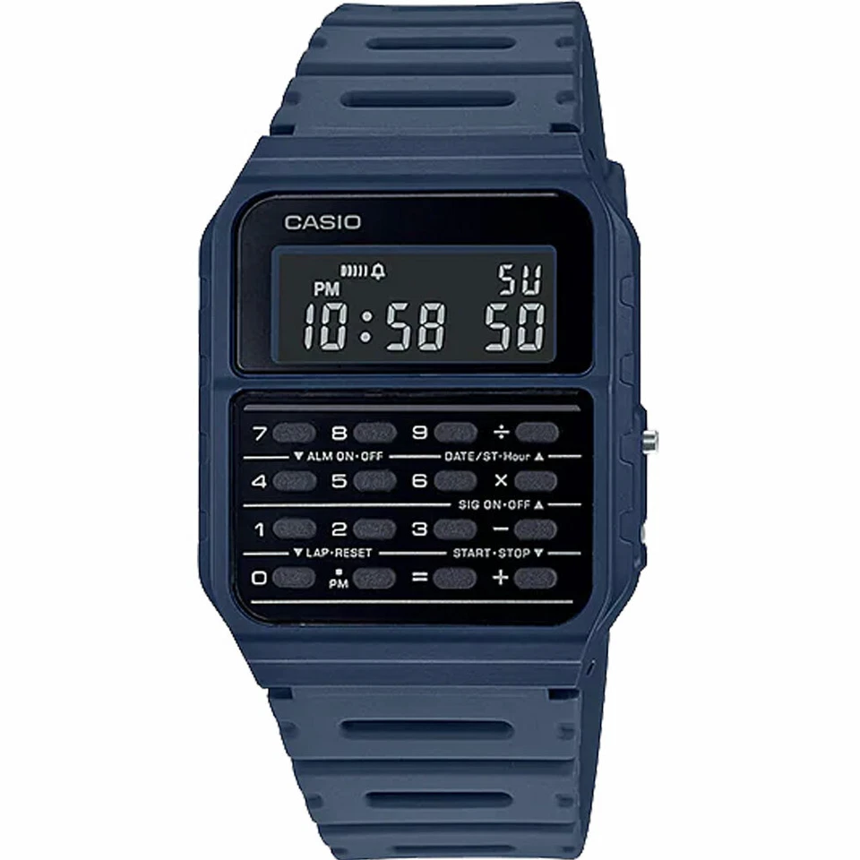 CASIO CALCULATOR WATCH CA53, CA-53, CA-53WB,CA53WF VINTAGE RETRO UNISEX DATABANK - image 3 of 4