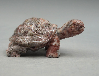 SPECKSTEIN Schildkröte ca. 60 x 37,5 mm Edelstein - Tier e3