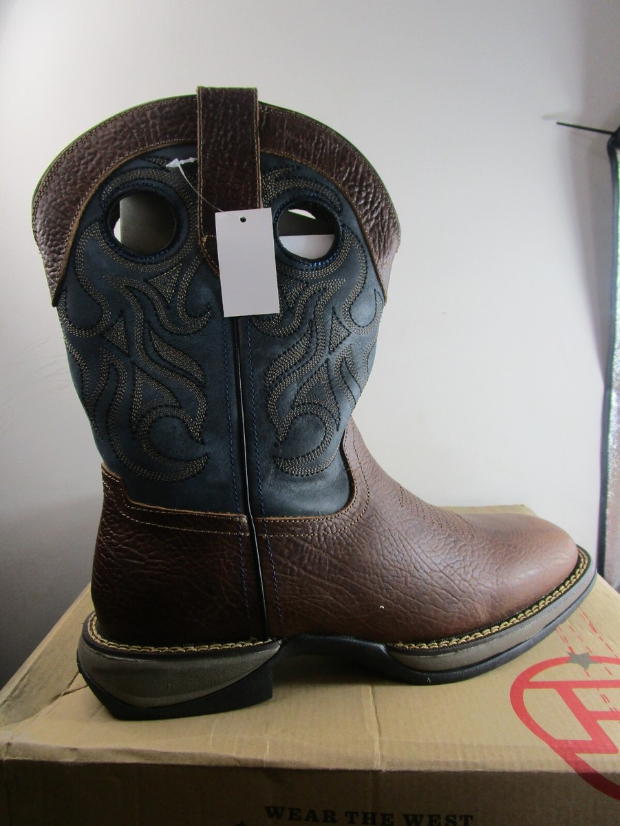 Roper Wilder Embroidered Square Toe Pull On Cowboy Mens Boot Size 9 D Casual Roper Mens Wilder Ii Embroidered Square Toe Pull On Cowboy  main image 3