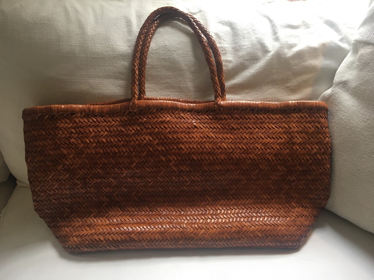 XLarge Woven Leather bag Made in India Tote MATTA DOSA MATCHES