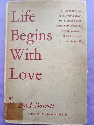 Life Begins With Love E Boyd Barrett