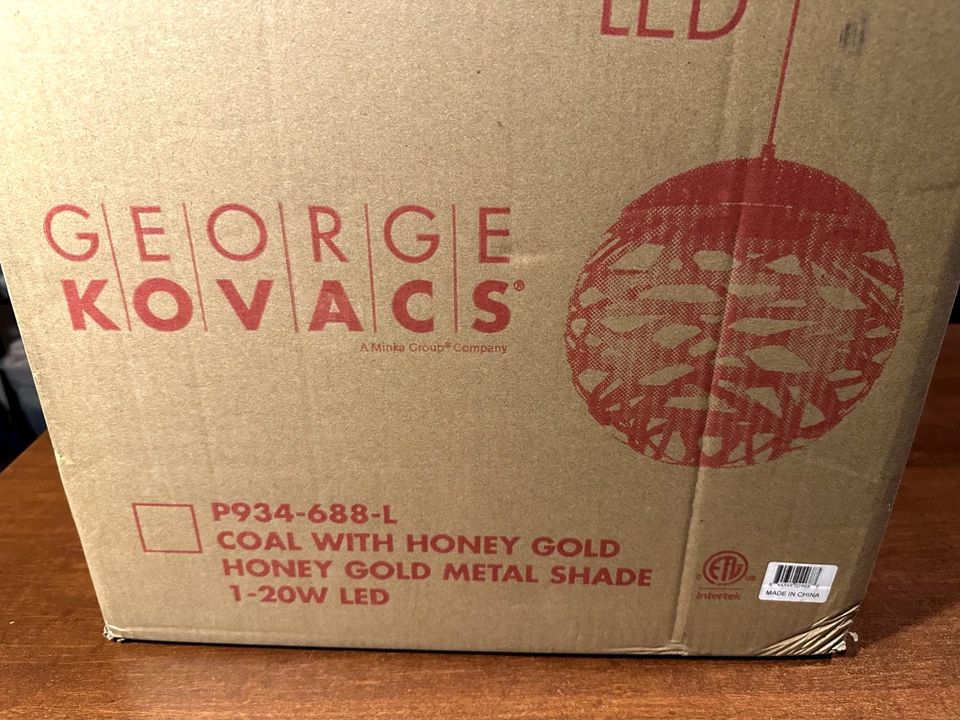 George Kovacs 照明 - Golden Eclipse - 14 英寸 20W 20 LED 吊坠 - George — 第 4/4 张图片