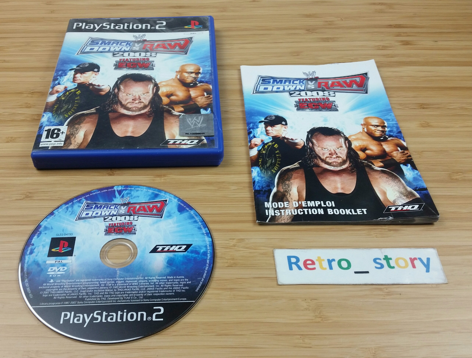 Sony Playstation PS2 - WWE SmackDown vs. Raw 2008 - PAL