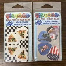 2 Packs Of PikCard Medium Guitar Picks PICK CARD