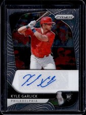 2020 Panini Prizm Kyle Garlick Auto Autograph RC #RA-KG Phillies Rookie