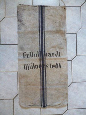 Alter, dekorativer Leinensack  aus Mülverstedt/ Unstrut-Hainich Kreis, gewaschen