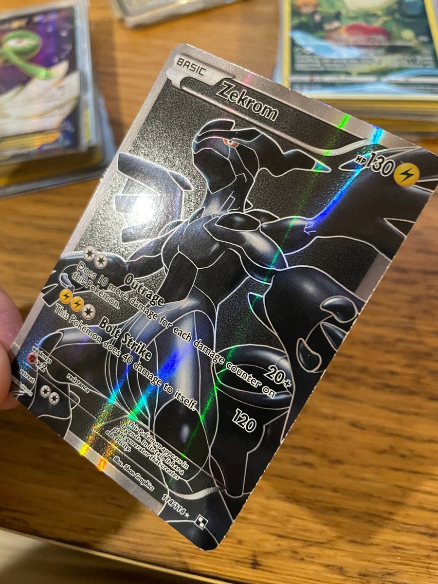 NEAR MINT! Zekrom (114/114) Black & White Full Art Ultra Rare