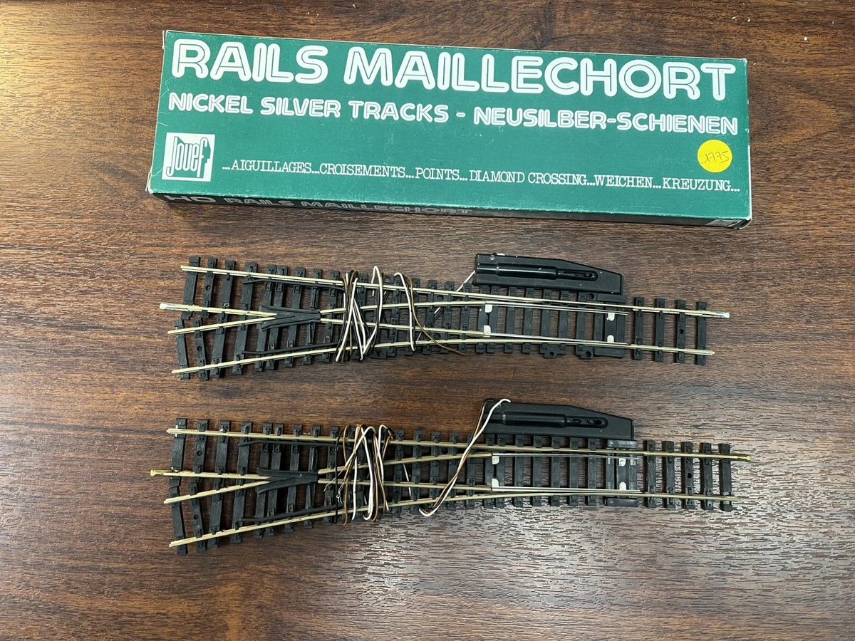 Aiguillage électrique Jouef HO – Gauche – Voie Deux Rails – Occasion