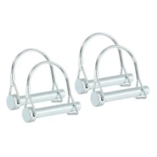 4Pcs Trailer Coupler Pin 3/8x2-3/8" Wire Lock Pin Shaft Locking Coupler Pin