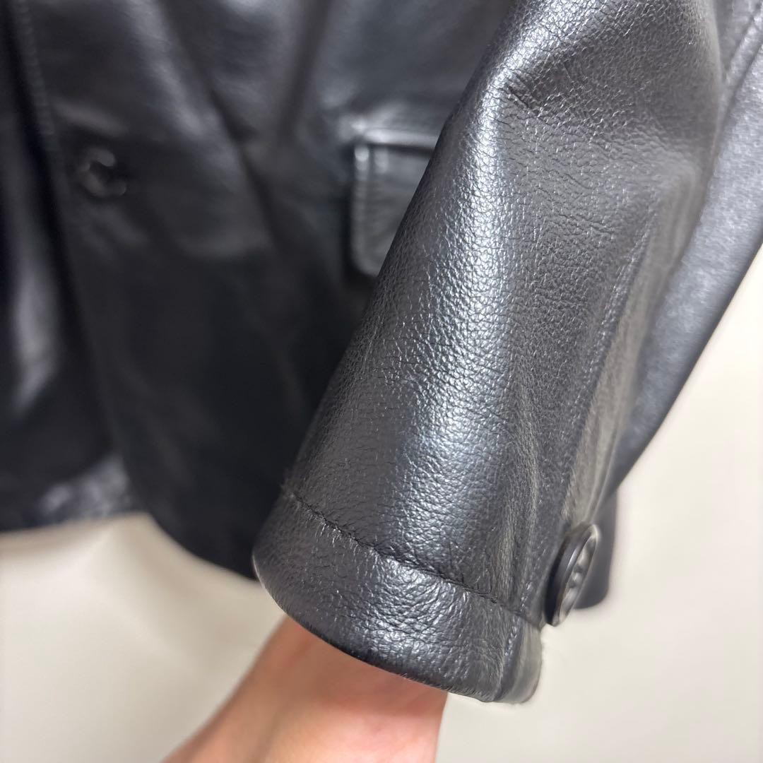 EVOLUTION Cowhide leather black jacket single bre… - image 7