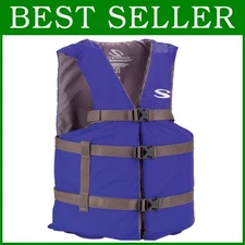 Adult Life Jacket with Adjustable Straps, USCG Approved