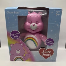 Care Bears Cheer Bear Light Up Belly And Arms Move Up And Down New In Box
