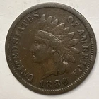 1886 TYPE 1 Indian Head Cent. Penny. Solid Fine