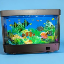 Moving Fish Aquarium Motion Lamp Virtual Tropical Ocean LED Sensory Light 11.8