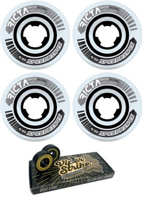 Ricta Wheels Speedrings Wide Skateboard Wheels - 53mm 99a + bearings