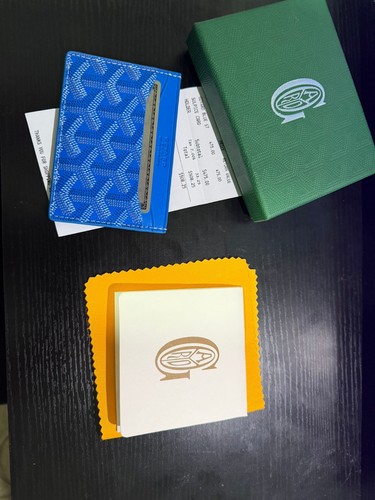 Saint Sulpice Blue Goyard wallet men card holder