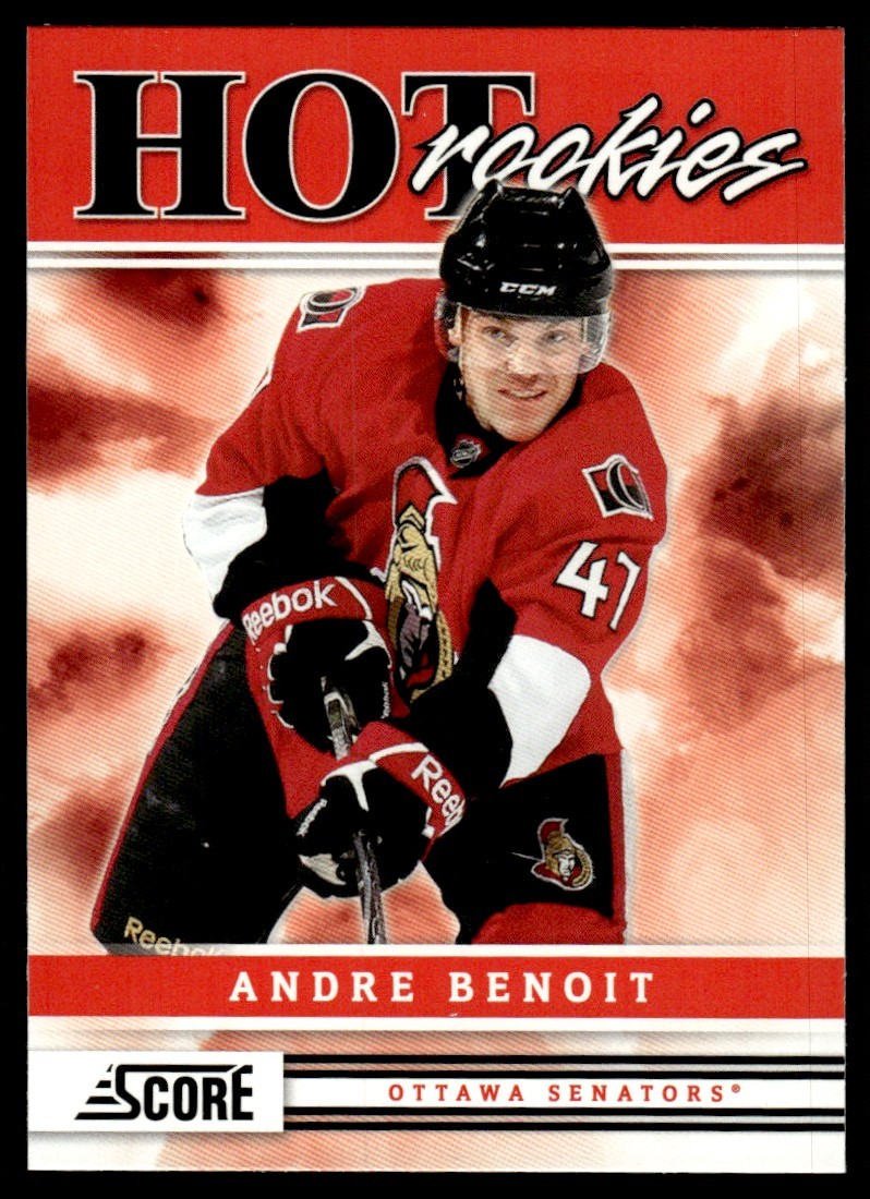 2011-12 Score Hot Rookies Andre Benoit Rookie Ottawa Senators #525