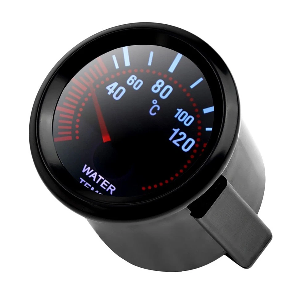 2 Zoll 52 mm Auto Digital LED Schwarz Wassertemperaturanzeige Messger?t mit Sen - Bild 3 von 4