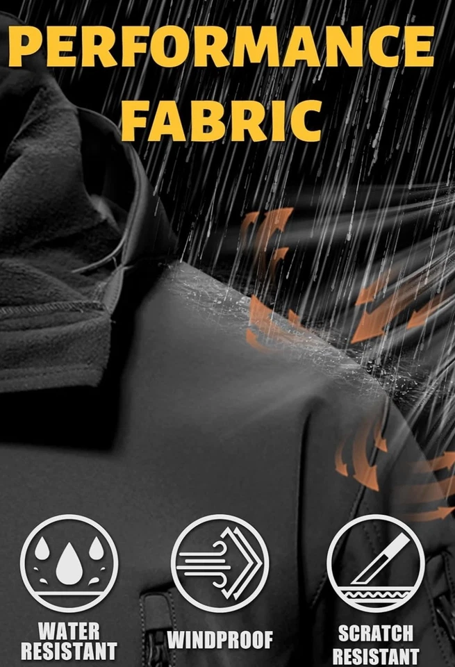 TACVASEN XXL Special Ops Military Tactical Soft Shell Winter Warm Fleece Lined - Image 2 of 4