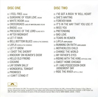 ERIC CLAPTON - COMPLETE CLAPTON [UK] NEW CD