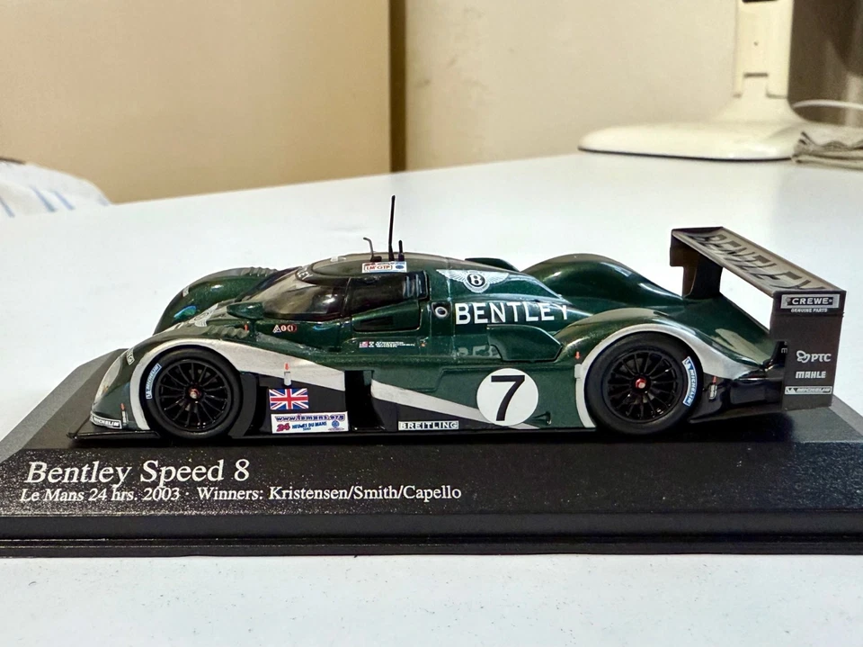 MINICHAMPS 400031307 BENTLEY SPEED 8 WINNER LE MANS 2003 1/43 - Immagine 2 di 4