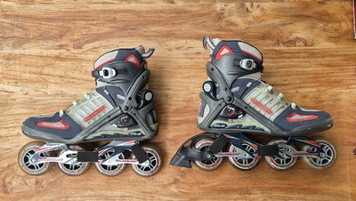 Rollerblade Inline-Skates Lightspeed grau/rot, Größe 45,5 