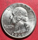 1941D Choice Uncirculated US Washington SILVER Quarter! DENVER Mint! Coin!