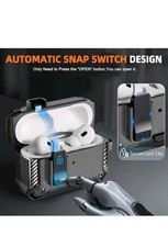 for AirPods Pro 2 Generation Case with Phone Stand,Full Drop Protection Box M