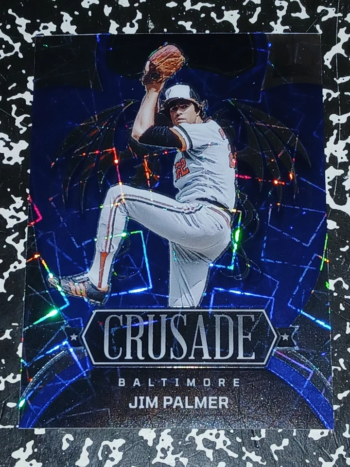 🔥 2023 Panini Crusade JIM PALMER Blue Velocity Refractor Parallel #/99 HOF SSP - Image 2 of 4