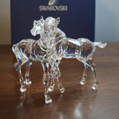 Swarovski Crystal Horse Figurine Clear with Box | eBay