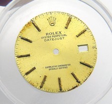 Vintage Genuine Rolex Datejust 36mm 16013 16233 16203 Champagne Gold Watch Dial
