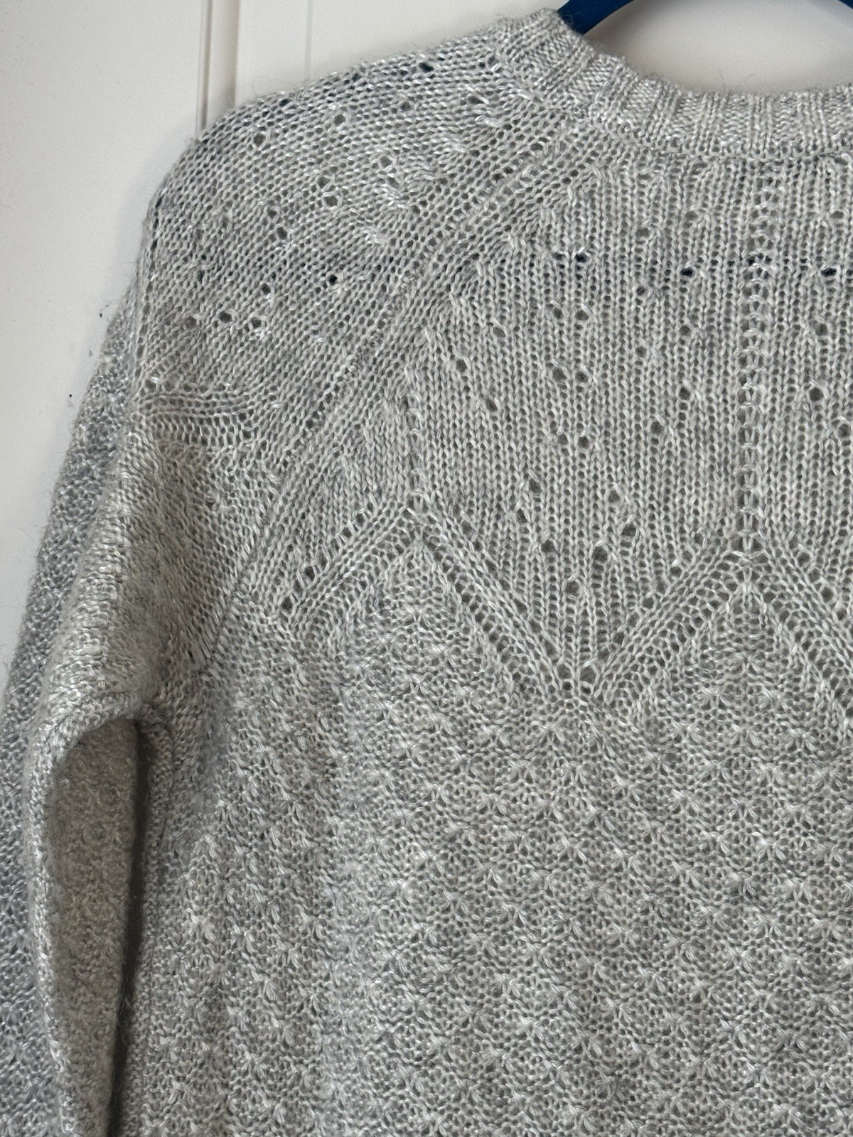 Talbots Sweater Crew Neck Solid Light Gray Women’… - image 9