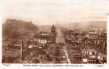 Edinburgh City Scene Scotland Postcard c1954 *31* P26 RP