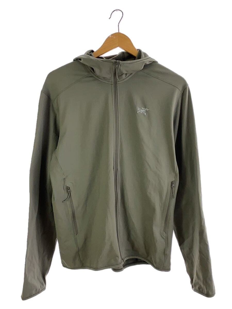 Arc'teryx Felpa con Cappuccio Zip Uomo M Poliestere Cachi Giacca Casual #EG CZA