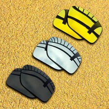 3 Sets Lenses Replacement for-Oakley Split Shot Polarized-Black Gold Silver