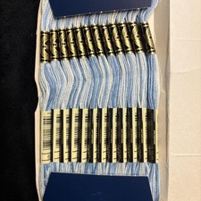DMC Mouline Special 25 Embroidery Floss 12 Skeins 8m 117MC Cross Stitch Blue 67