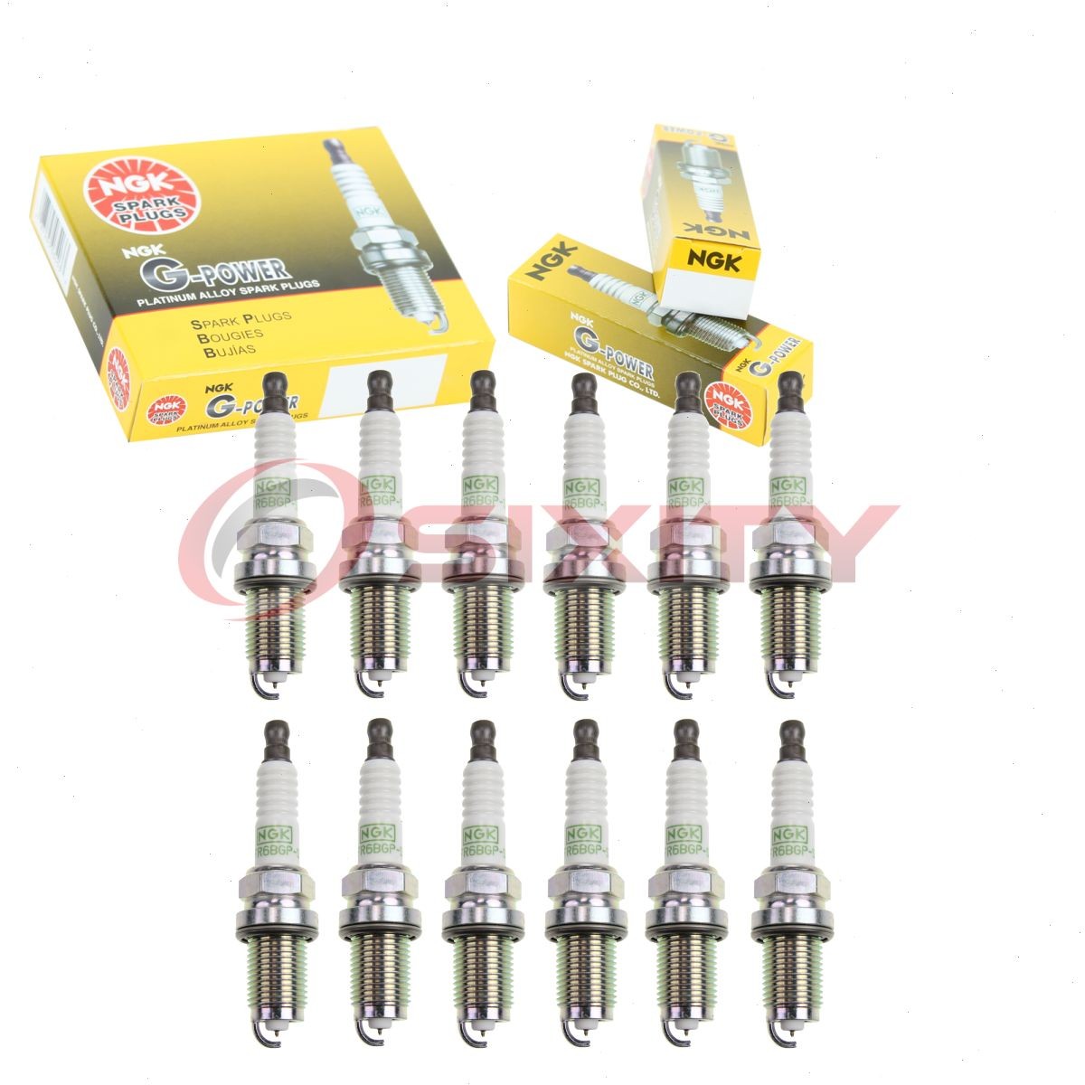 12 pcs NGK G-Power Spark Plugs for 2006 Volkswagen Phaeton 6.0L W12 - Engine hb