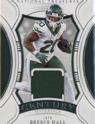 2024 National Treasures Breece Hall PATCH AUTO /49, New York Jets