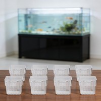 8 Durchsichtige Aquarium Pflanzenhalter Mit Oberen Haken FüR Wasserpflanzen Dis