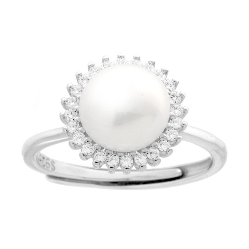 Orecchini Pendente YAZILIND In Cubic Zirconia E Perla Finta | Regalo Donna
