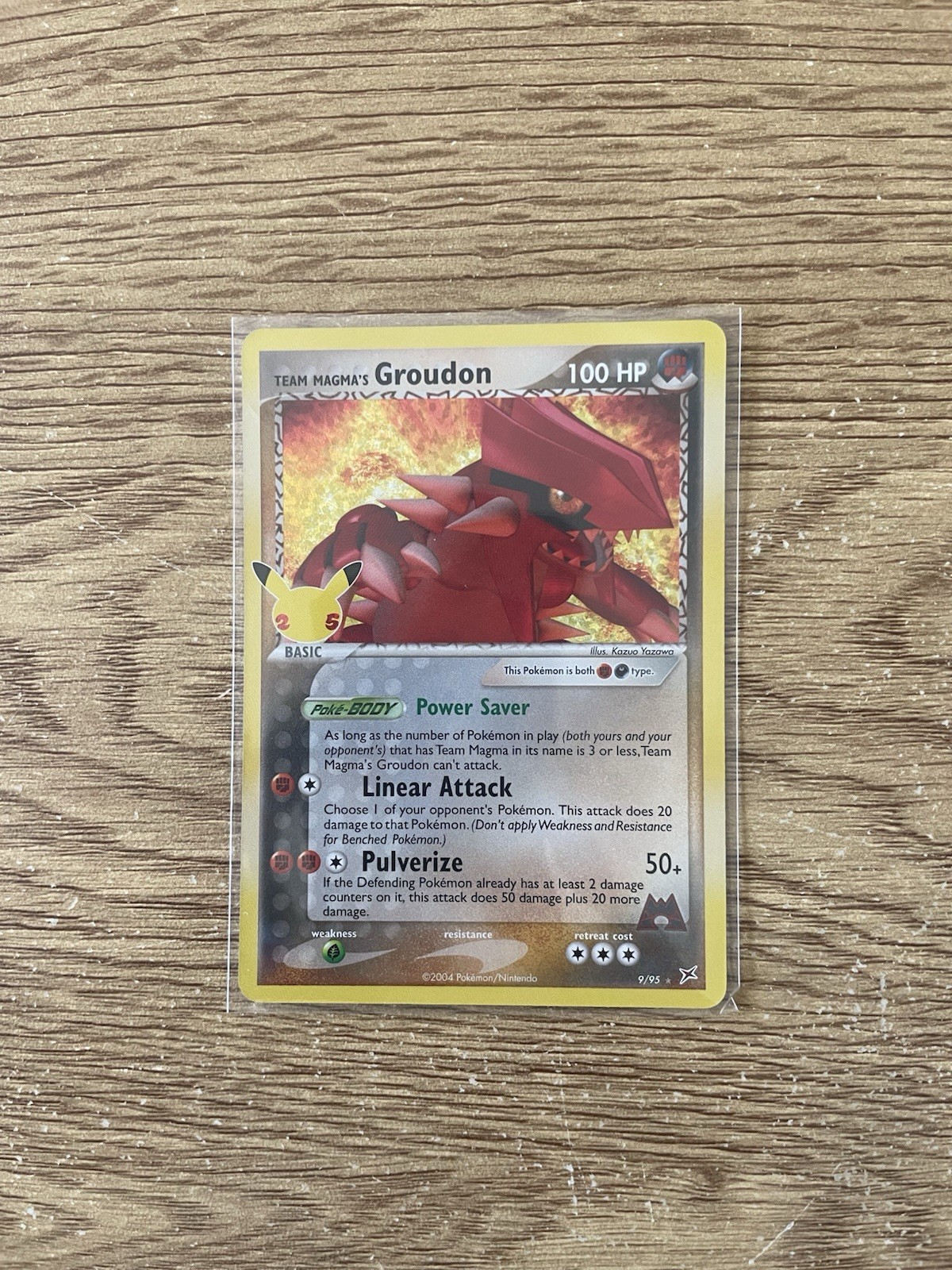 Team Magma’s Groudon 9/95 Holo Rare | Celebrations | Mint Con. | Pokemon TCG