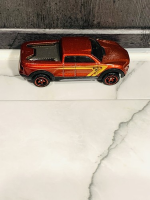 #ad 2 Tuff Hot Wheels 2019 Hot Trucks #28 Pickup Off Road Red BAJA5 Rims1:64 Loose $2.00